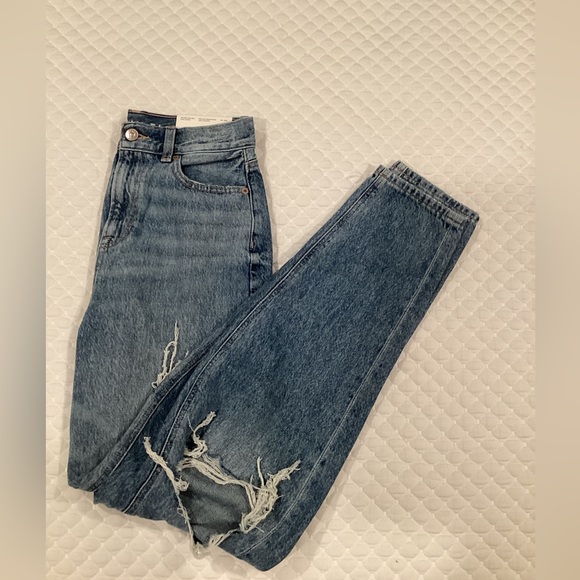 American Eagle Relaxed Mom Jeans 0 X-Long - Picture 8 of 11